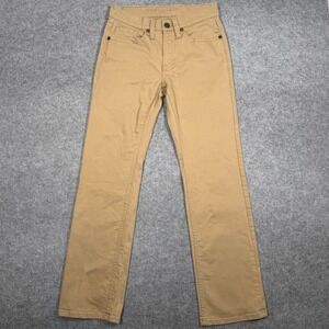 Cody James Mens Tan Khaki Twill Slim Straight Leg Stretch Pants 30x32 RN138823